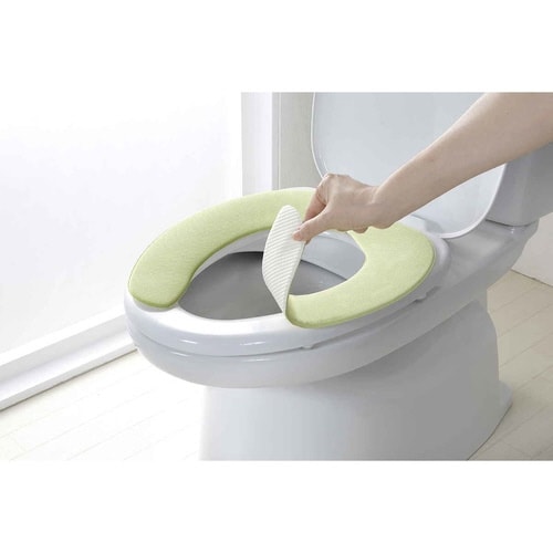 便座カバー 吸着さらっとベンザシート グリーン
