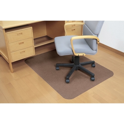 チェアマット 滑り止めマット ブラウン