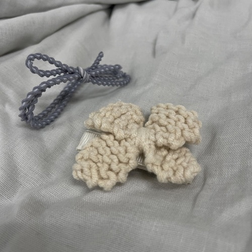 ヘアクリップ ベージュ