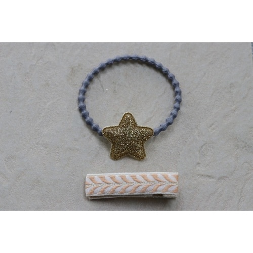 ヘアクリップ ベージュ