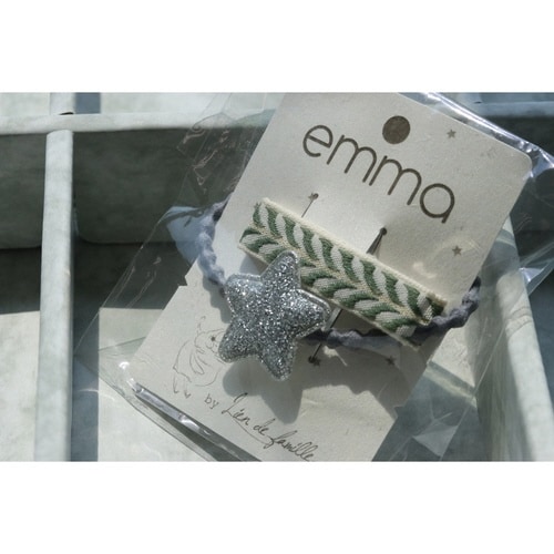 ヘアクリップ グレー