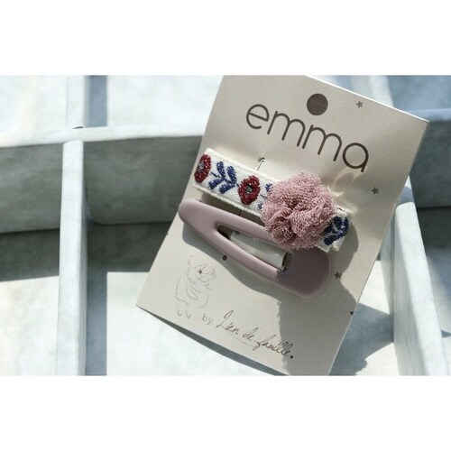 ヘアクリップ パッチン止め ピンク