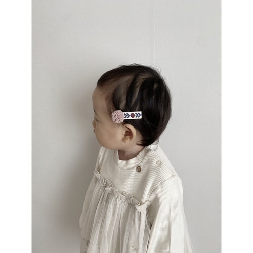 ヘアクリップ パッチン止め ピンク