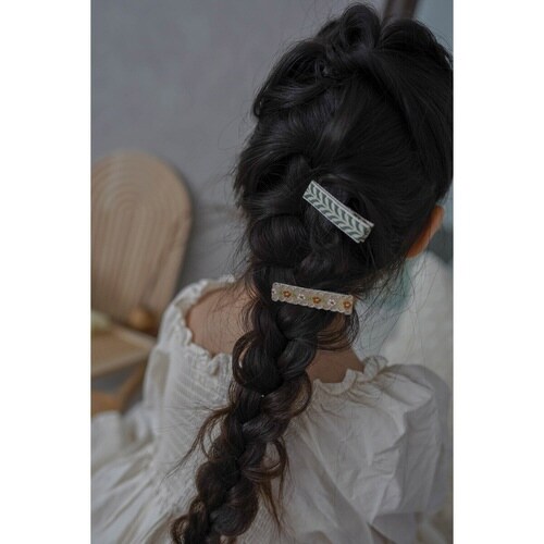 ヘアクリップ ベージュ