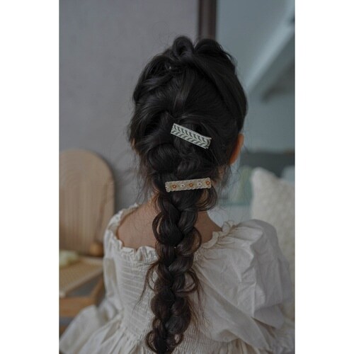 ヘアクリップ ベージュ