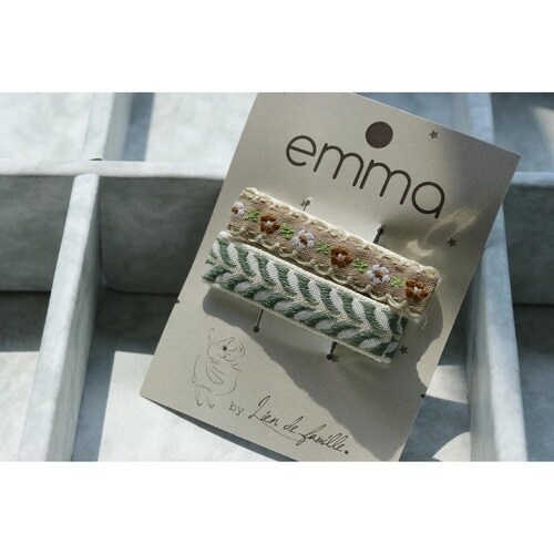 ヘアクリップ ベージュ