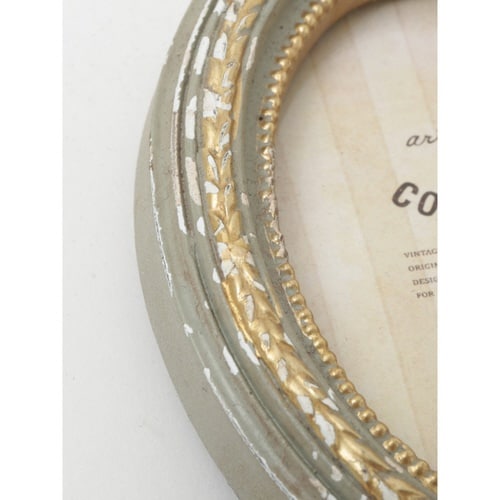 フォトフレーム オーバルフォトフレーム グレー