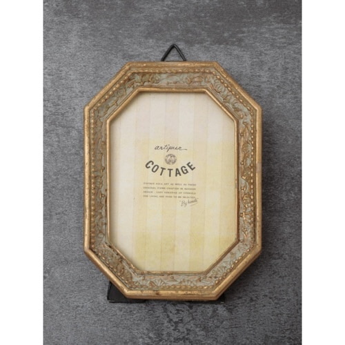 フォトフレーム 八角フォトフレーム S ゴールド