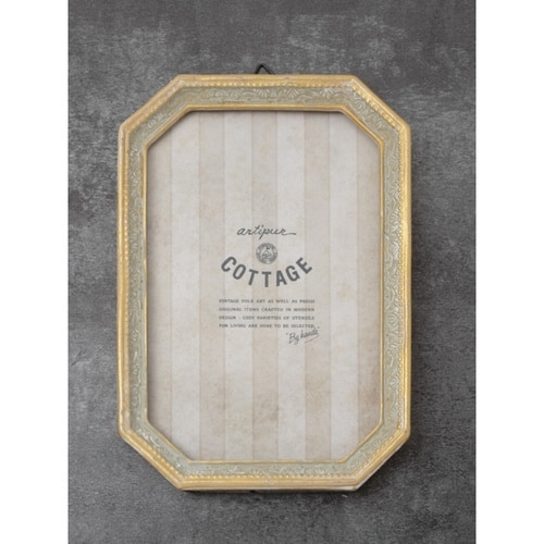 フォトフレーム 八角フォトフレーム M ホワイト