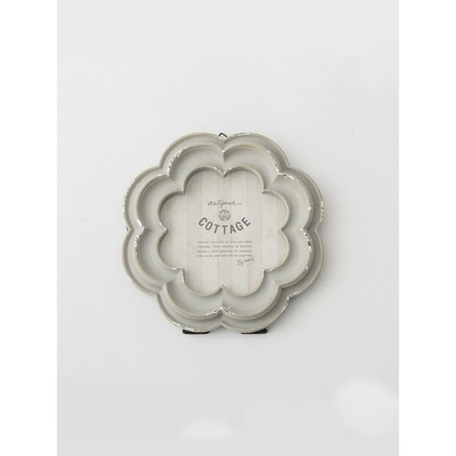 フォトフレーム フラワーフォトフレーム グレー