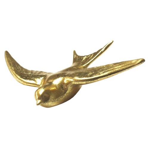 ウォールデコ バード L ゴールド