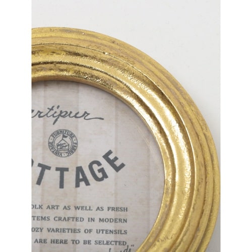 フォトフレーム ラウンドフォトフレーム ゴールド