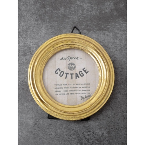 フォトフレーム ラウンドフォトフレーム ゴールド