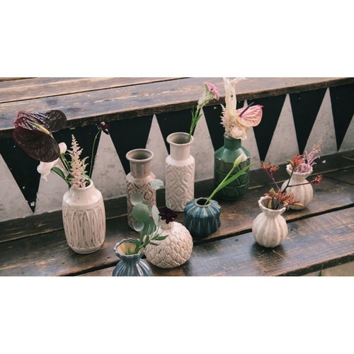 花瓶 セラミックベース ホワイト