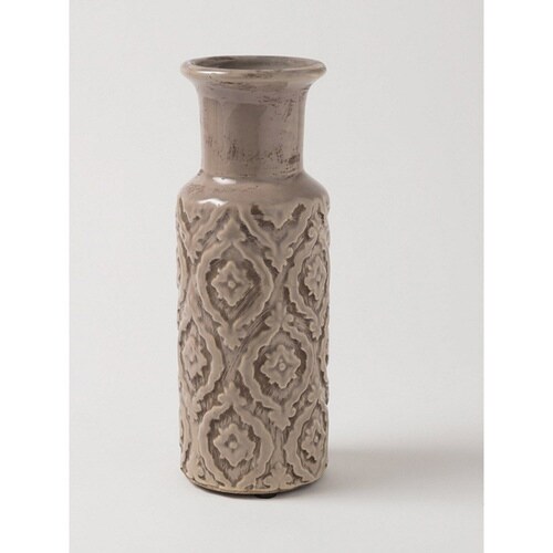 花瓶 セラミックベース グレー