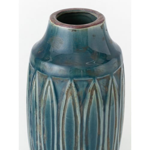 花瓶 セラミックベース ブルー