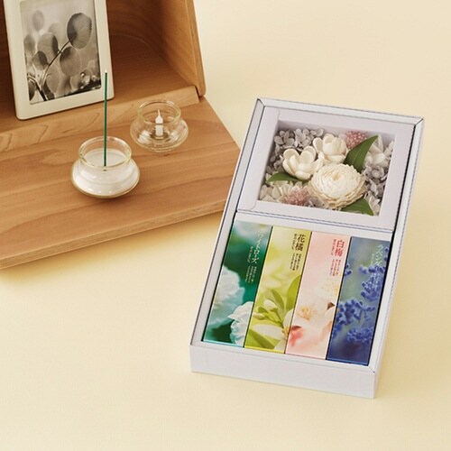 線香 セット かたりべ 飾れる フラワーボックス