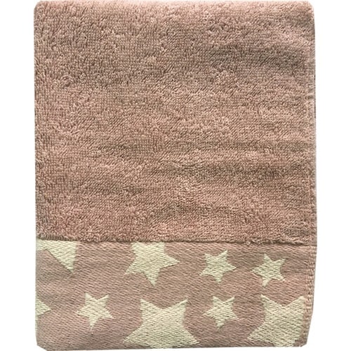 フェイスタオル ナチュラルスター タオル ピンク