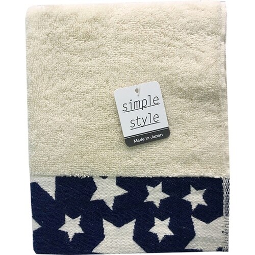 フェイスタオル ナチュラルスター タオル ホワイト