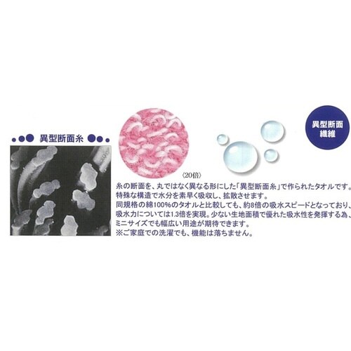 ミニバスタオル KAWAC ベージュ