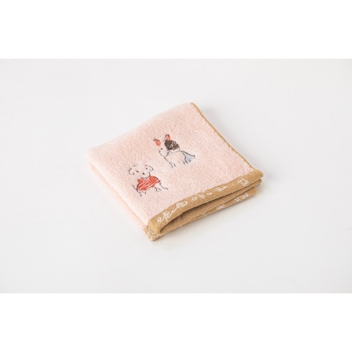 ミニタオル 25×25cm 日本製 ピンク