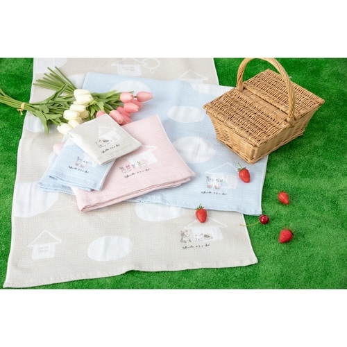 フェイスタオル 25×75cm 日本製 ピンク