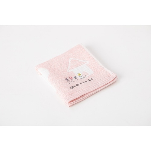 ミニタオル 25×25cm 日本製 ピンク