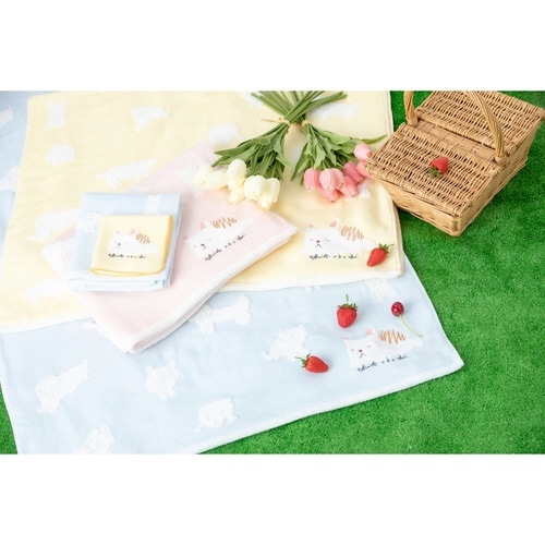 フェイスタオル 34×80cm 日本製 ピンク