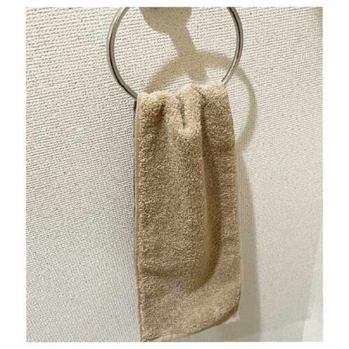 タオル フェイスタオル 半分こタオル 1枚組 モカ