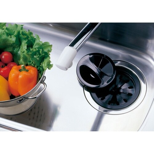 排水口 流し用菊割れゴム 止水セット ブラック