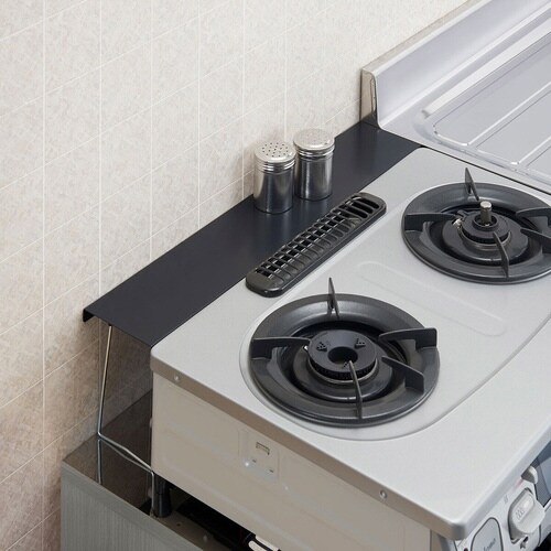 コンロ奥ラック ベラスコート ブラック