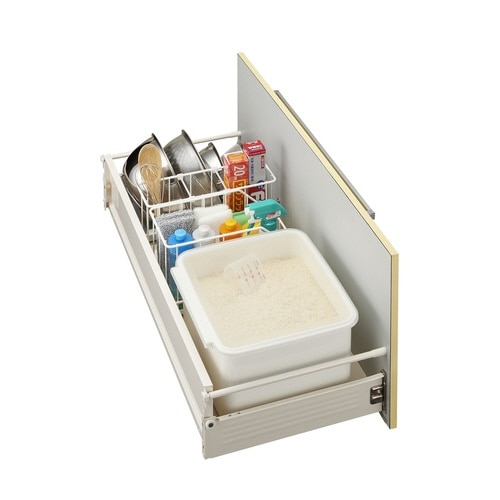 米びつ 10kg用 システムキッチン ホワイト