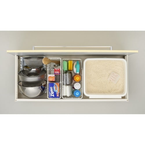 米びつ 10kg用 システムキッチン ホワイト