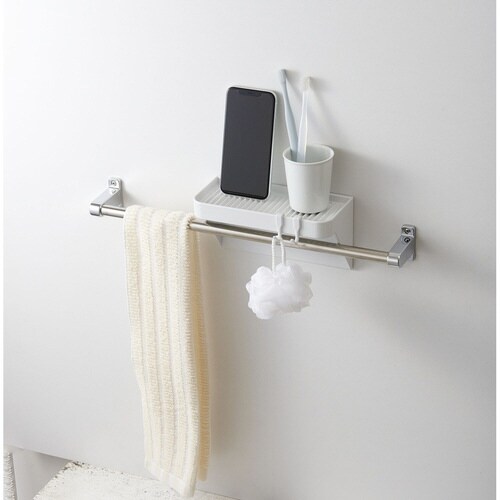 収納 お風呂 マグネット 2WAYバスラック