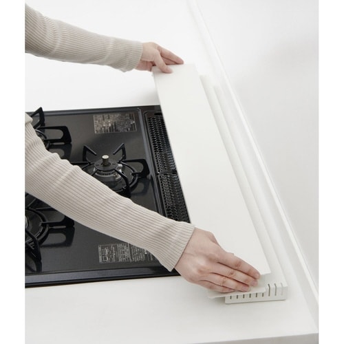 排気口カバー 奥行き調節タイプ ホワイト