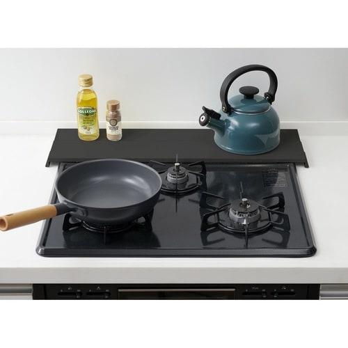 排気口カバー 奥行き調節タイプ ブラック