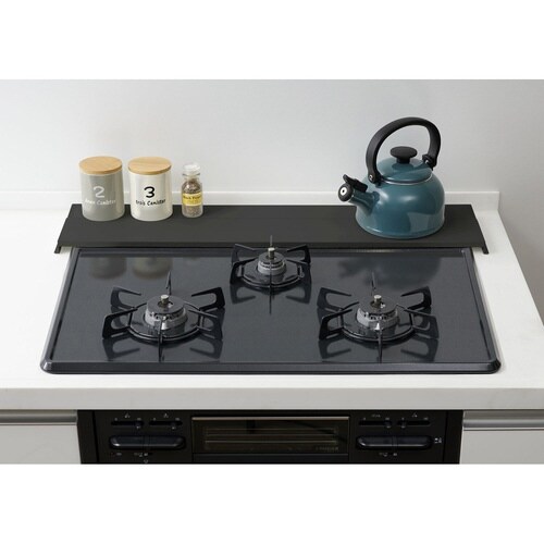 排気口カバー 奥行き調節タイプ ブラック