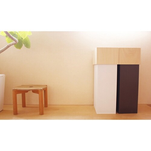 ゴミ箱 30L ヤマト工芸 W CUBE ホワイト