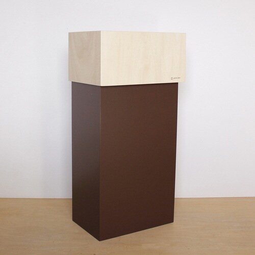 ゴミ箱 30L ヤマト工芸 W CUBE ブラウン