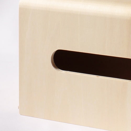 ティッシュケース living rack 木製