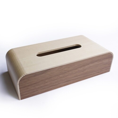 ティッシュケース COLOR BOX ブラウン