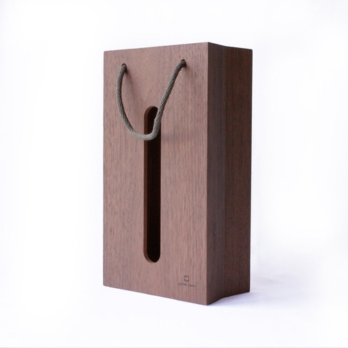 ティッシュケース BAG tissue ブラウン