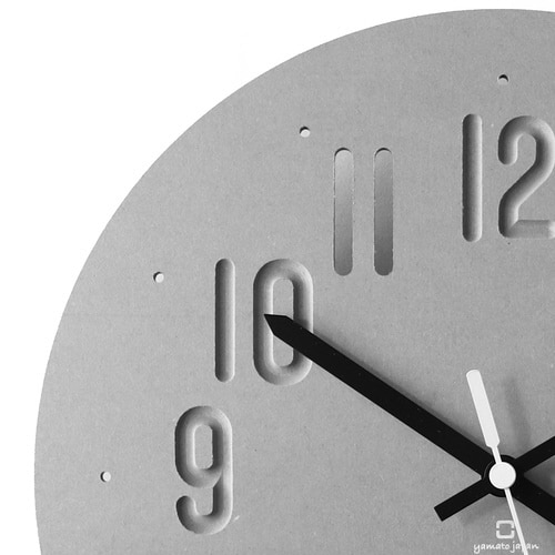 掛け時計 MAT CLOCK ヤマト工芸 グレー