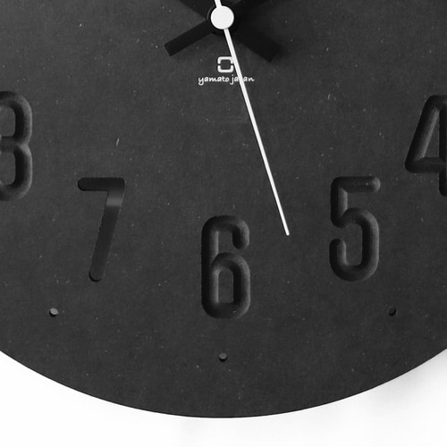 掛け時計 MAT CLOCK ヤマト工芸 ブラック