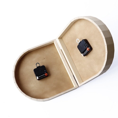 掛け時計 両面時計 D ヤマト工芸 ブラウン