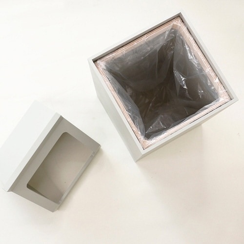 ゴミ箱 7.8L ミルドットシー グレー