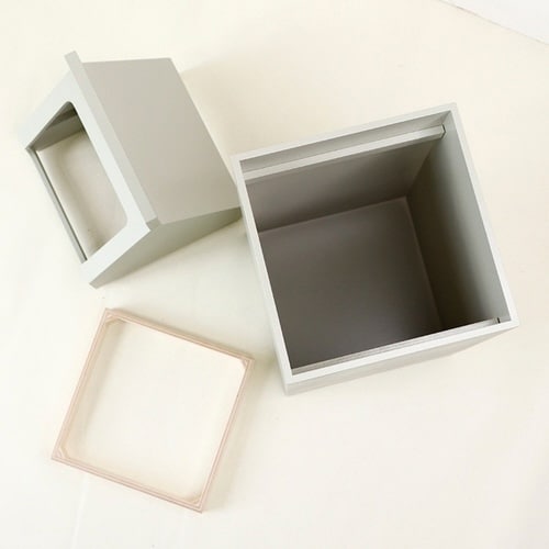 ゴミ箱 7.8L ミルドットシー グレー