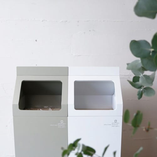 ゴミ箱 7.8L ミルドットシー グレー