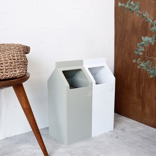 ゴミ箱 7.8L ミルドットシー グレー