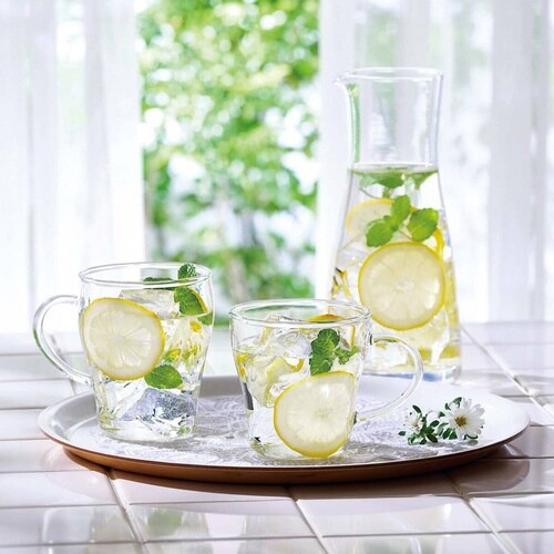 マグカップ 330ml 耐熱ガラス